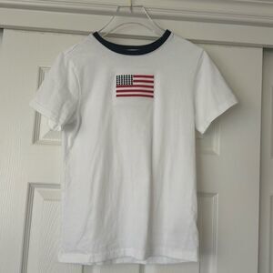 Janie and Jack American flag shirt